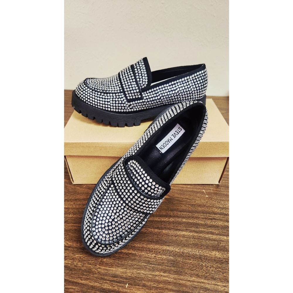 Steve Madden Giorgina Rhinestone Loafers